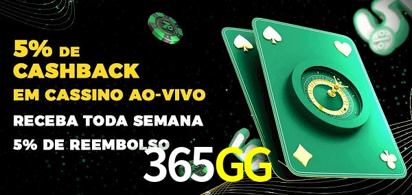 Promoções do cassino ao Vivo 365GG